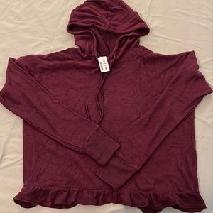 Soft burgundy hoodie